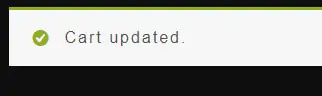 woocommerce info cart updated - start